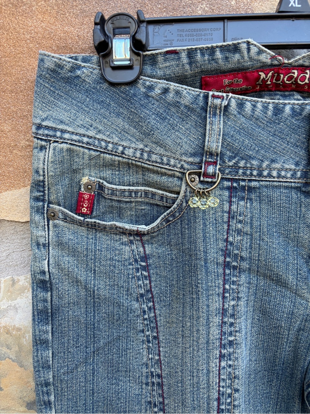 Vintage MUDD Y2K Low-Rise Denim Flare Jeans 9 Lizzie McGuire BoHo Festival - Picture 2 of 8